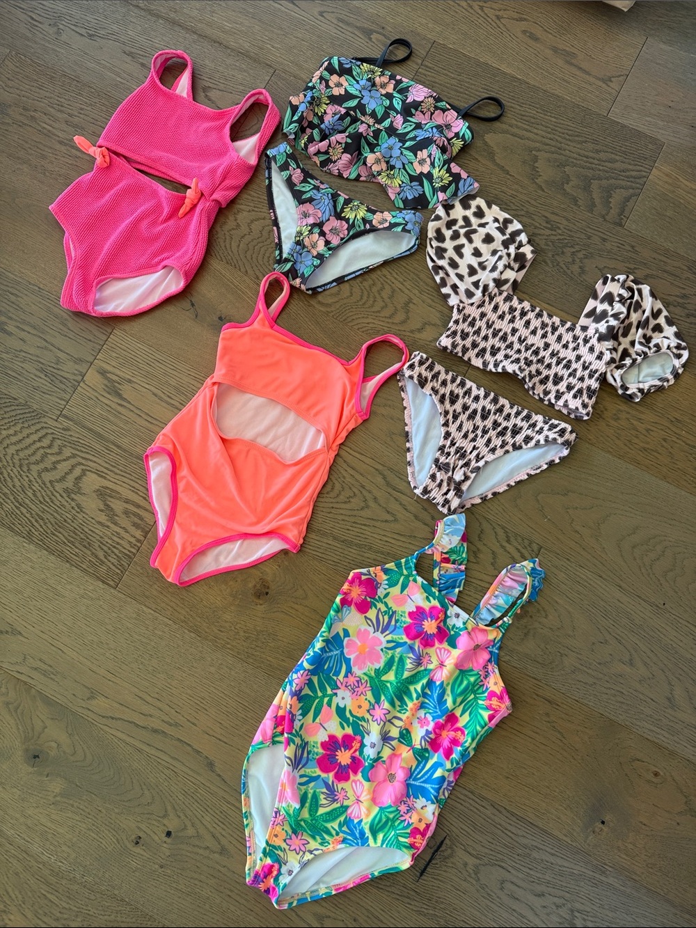 Girls Mixed Swimsuits selling as a bundle